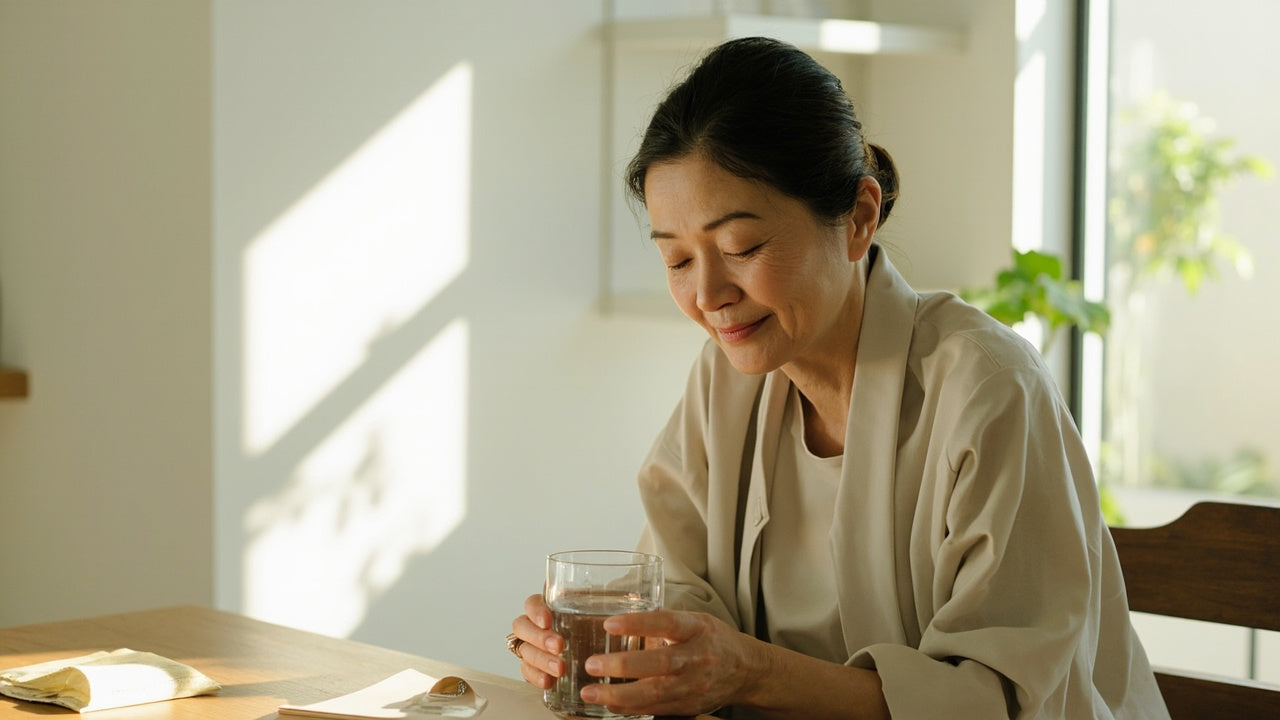 朝の習慣として続ける様子